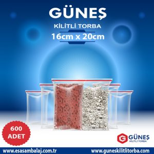 16×20 Kilitli Torba 600 Adet