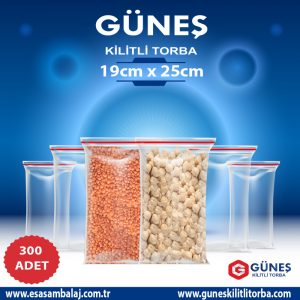 19×25 Kilitli Torba 300 Adet