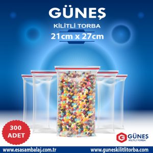 21×27 Kilitli Torba 300 Adet