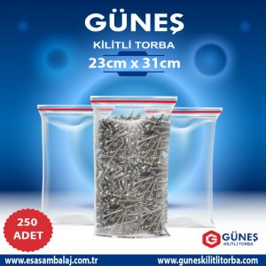 23×31 Kilitli Torba 250 Adet